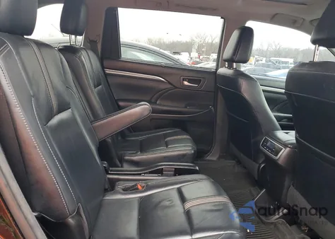 2018 Toyota Highlander Se from USA, damaged, VIN 5TDKZRFH0JS548451